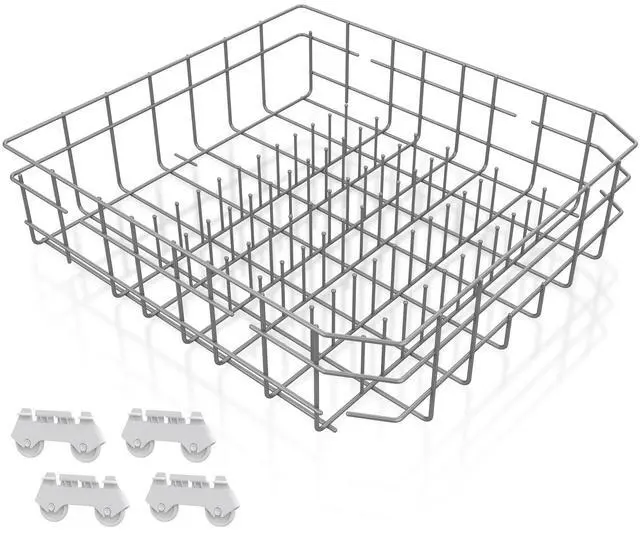Main image of W10728159 Lower Rack Replacement for Whirlpool Dishwasher Bottom Rack | Dishwasher Dishrack Rack Lower W10728159 W10525646 for Kenmore Kitchen Aid Dishwasher Lower Rack With Wheels KDTE104DSS0