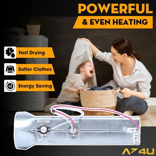 Alt view image 7 of 7 - Dryer Heating Element For LG DLE3777E DLE4970W DLE5955W DLE2350W | DLEX2650W, DLE4801W, DLEX2655V, DLE3170W, DLE2250W, DLE2140W, DLEX5101V, DLE2532W, DLE2514W, DLE8377NM, DLE9577WM, DLE2240W