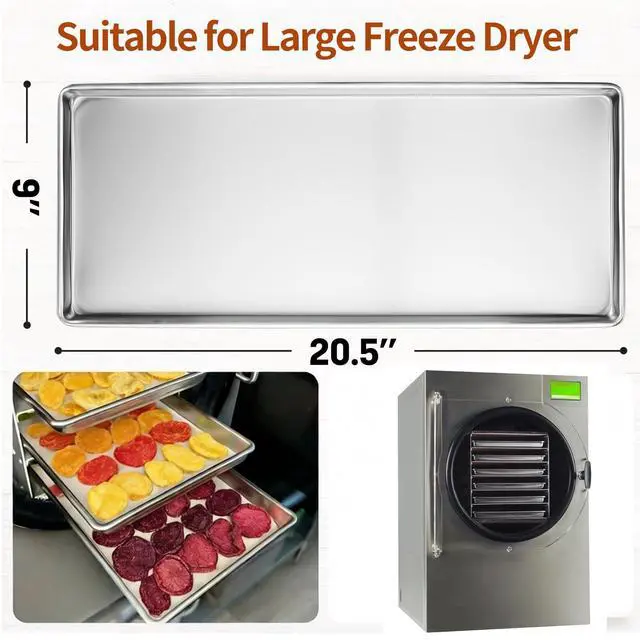 Alt view image 2 of 7 - 6 Sets Large Trays for Harvest Right Freeze Dryer, Freeze dryer trays Large for Harvest Right Freeze Dryer Accessories