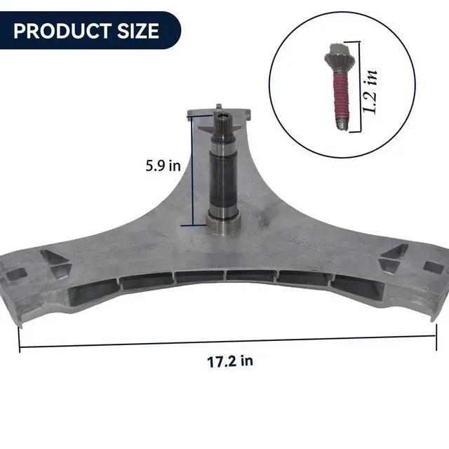 Alt view image 7 of 7 - DC97-16509B washer flange shaft assembly Compatible with Samsung washing machine &Hex Spider Bolts DC60-40137A (6 pcs) & O-Ring 6044-001152 Fixes Vibration,Noise,No Spin,Smoke