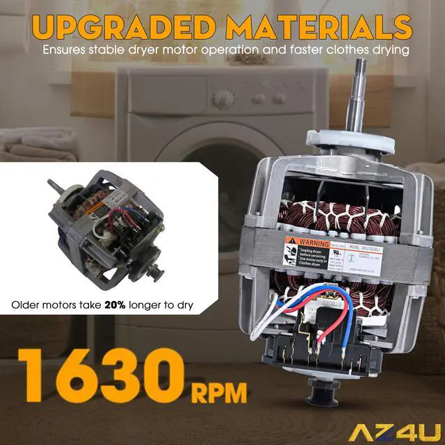 Alt view image 5 of 7 - Dryer Motor DFS270ZSEL1 Replaces for Samsung Dryer Motor Replacement Induction Dryer DV4 DV5 DV3 DVE DVG DV2 Series DV42H5200EP/A3 DV42H5200EW/A3 DV42H5200GF/A3 DV42H5200GP/A3 Dryer