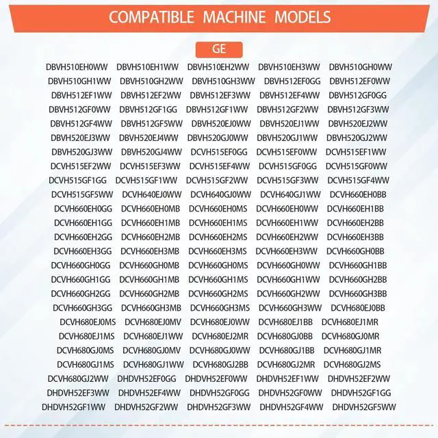 Alt view image 2 of 6 - GFDN110EL0WW DCVH660GH1GG DCVH680GJ2MS DBVH520EJ2WW DBVH512EF0WW DCVH515EF0WW DCVH680GJ2WW Dryer Bearing Repair Kit Fit for DBVH512EF0WW DCVH680EJ0MS DHDVH52EF0WW DCVH640GJ0WW DCVH660EH0GG