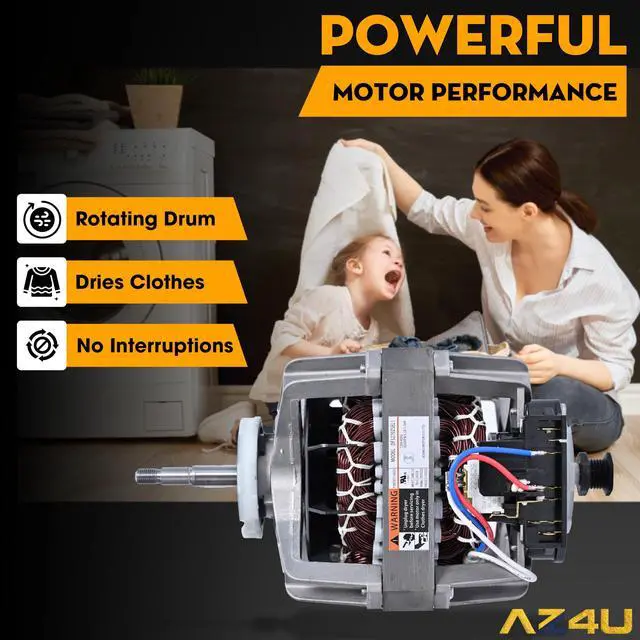 Alt view image 7 of 7 - Dryer Motor DFS270ZSEL1 Replaces for Samsung Dryer Motor Replacement Induction Dryer DV4 DV5 DV3 DVE DVG DV2 Series DV42H5200EP/A3 DV42H5200EW/A3 DV42H5200GF/A3 DV42H5200GP/A3 Dryer