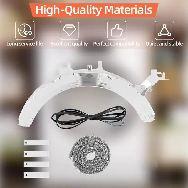 Alt view image 5 of 6 - GFDN110EL0WW DCVH660GH1GG DCVH680GJ2MS DBVH520EJ2WW DBVH512EF0WW DCVH515EF0WW DCVH680GJ2WW Dryer Bearing Repair Kit Fit for DBVH512EF0WW DCVH680EJ0MS DHDVH52EF0WW DCVH640GJ0WW DCVH660EH0GG