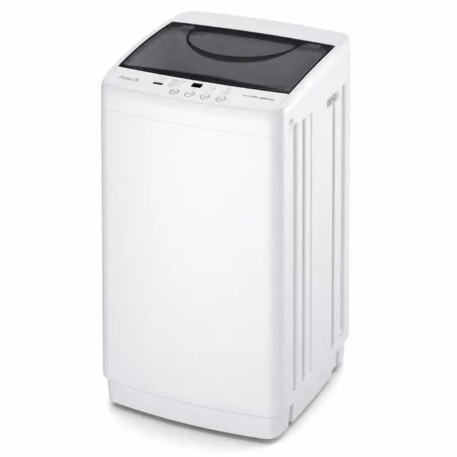 Main image of 1.06 Cu.Ft. Portable Washing Machine, 7.7LBS Full-Automatic Laundry Washer with Stainless Steel Drum, 10 Wash Cycles & Auto-Balance, Compact Washer for Apartment RV Dorm Camping, White