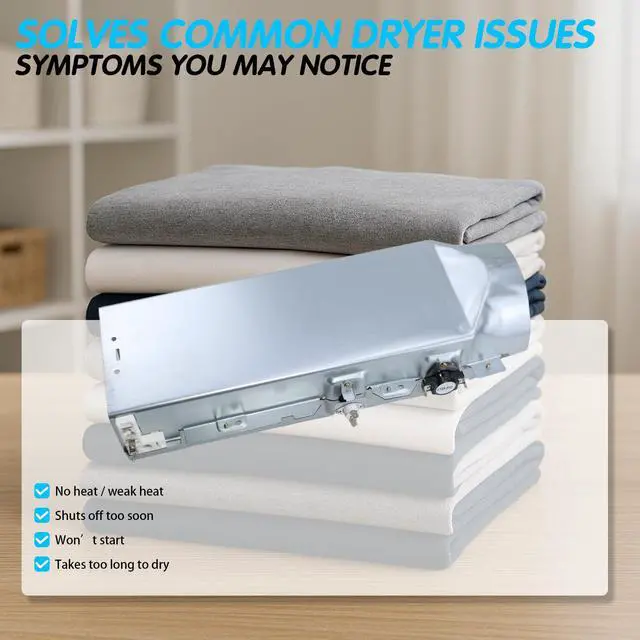 Alt view image 6 of 7 - DLE3400W DLE7200WE DLE2301R DLEY1201V DLEX2501W Dryer Heating Element Kit | DLEX2501V DLE2050W DLEX5101V DLE4801W DLE2701V DLEX8000W DLE2301W DLE4870W DLEX3370V DLEX2650R DLEX4370K DLEX2301R; for LG