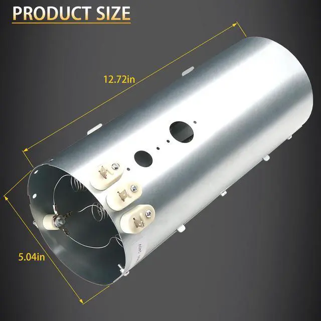 Alt view image 5 of 6 - EIED55HIW0 EIMED55IIW0 EIED55HMB0 Dryer Heating Element Kit for Electrolux | Replace Electrolux EIED50LIW0 EIED50LIW1, EIED55IRR0 EIED55IKG0 EIMED55IIW1 EIMED55IRR0 EIMED55IMB0