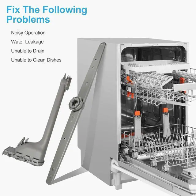 Alt view image 4 of 4 - DD82-01064A Dishwasher Middle Nozzle Spray Arm and Holder -Compatible With Dishwasher Replacement of Dishwasher DW80K7050 DW80K5050 DW80R5060 DW80R5061 DW80T5041