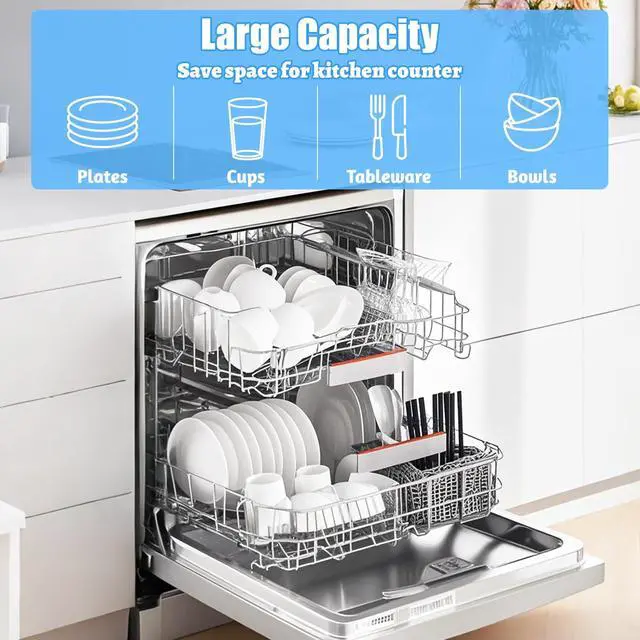 Alt view image 7 of 7 - WD28X10384 Dishwasher Lower Rack for General Electric GE Dishwasher Racks | Ge Appliances Dishwasher Rack GLD4560N10SS GLD5660R00SS GLD5660V00SS Parts,WD28X10206 WD28X10309 Bottom Rack Assembly Wheels