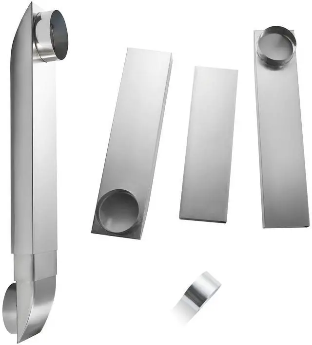 Main image of 2554 Inch Adjustable Periscope Dryer Vent Kit, 4 Inch Stainless Steel Flat Dryer Vent Duct, Space-Saving Telescoping Vent Adapter for Tight Spaces, Compatible with Whirlpool & Standard Dryers