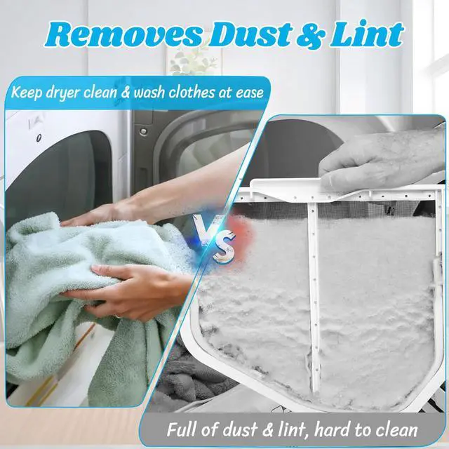 Alt view image 4 of 7 - Metal Indoor Dryer Vent Kit, L-shape Design, with Dryer Vent Hose | Galvanized Steel Dryer Vent Box | 6 Pcs Polyester Filters | High Capacity | Adds Moisture to the Dry Winter Air