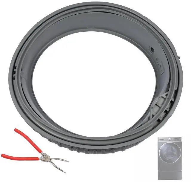 Main image of Washer Door Sealing Ring DC64-03067A Compatible with Samsung Washing Machine Door Gasket Boot Seal Replace 3993786 AP5916693 PS9605862 EAP9605862
