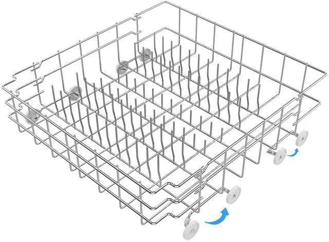 Main image of 808602302 Dishwasher Rack Replacement for Frigidaire Lower Rack Replacement | UPGRADED 808602302 Dishwasher Lower Dishrack Assembly for Frigidaire Gallery Dishwasher Parts Racks with 154174501 Wheels
