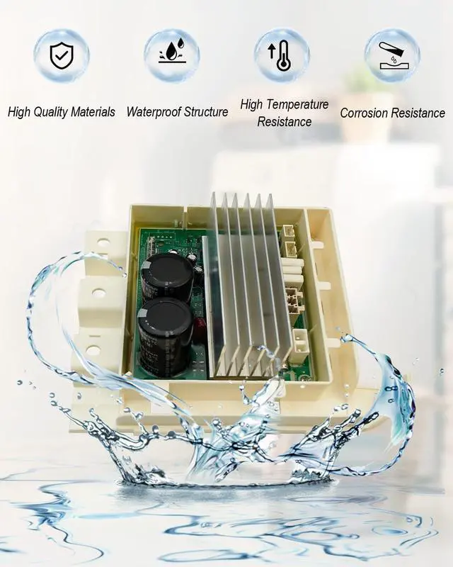 Alt view image 2 of 6 - Upgrade DC92-01531B Washer Inverter Control Board PCB Fit for SAMSUNG Washer WF42H5000AW Replace AP5955156 3996732 PS10063192 EAP10063192 PD00037437, Fix 3C2 3E2 AE6 Error Code