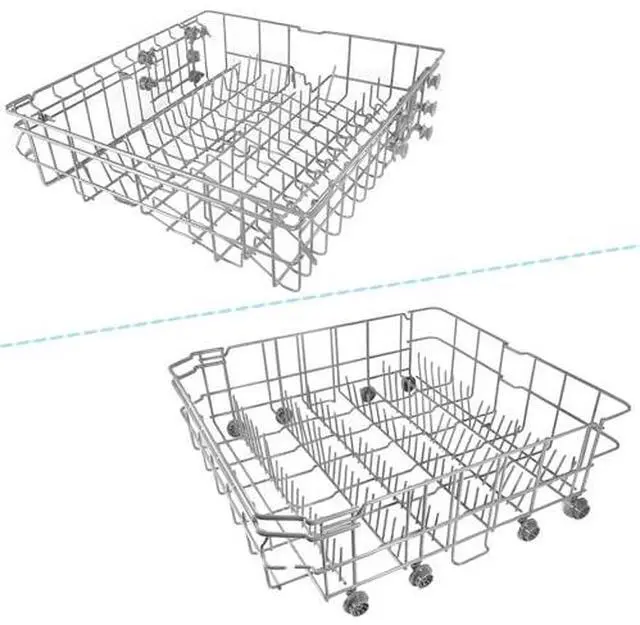 Main image of Fit for Samsung Dishwasher Upper and Lower Dishrack Set Compatible with Models Including DW80M2020US/AC, DW80M2020US/AA