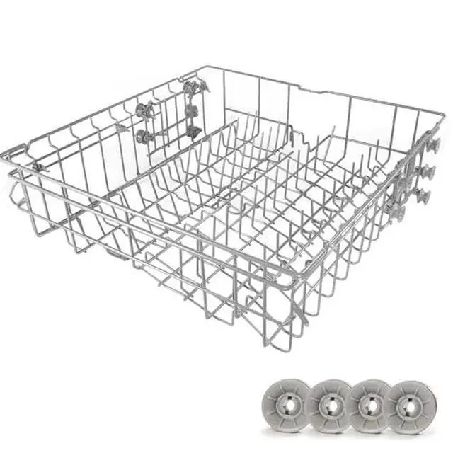 Alt view image 3 of 3 - Fit for Samsung Dishwasher Upper and Lower Dishrack Set Compatible with Models Including DW80M2020US/AC, DW80M2020US/AA
