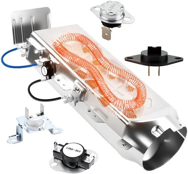 Main image of Dryer Heating Element for Samsung DV42H5200EF/A3 DVE45R6100C/A3 DVE45T3400P/A3 DVE45R6100P/A3 DVE50M7450P/A3 DVE45R6100W/A3 DVE45N5300W/A3 DVE45T6000W/A3 | Replace Part # DC97-14486A, DC47-00019A