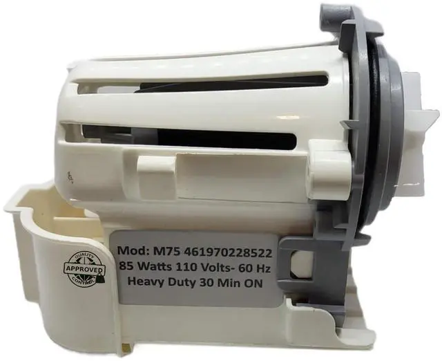 Main image of W10321032 1876931 Washer Water Drain Pump ONLY MOTOR 4 ½" Approx. Replacement for and compatible with Maytag Whirlpool KitchenAid W10321032 1876931 and Impeller Blades