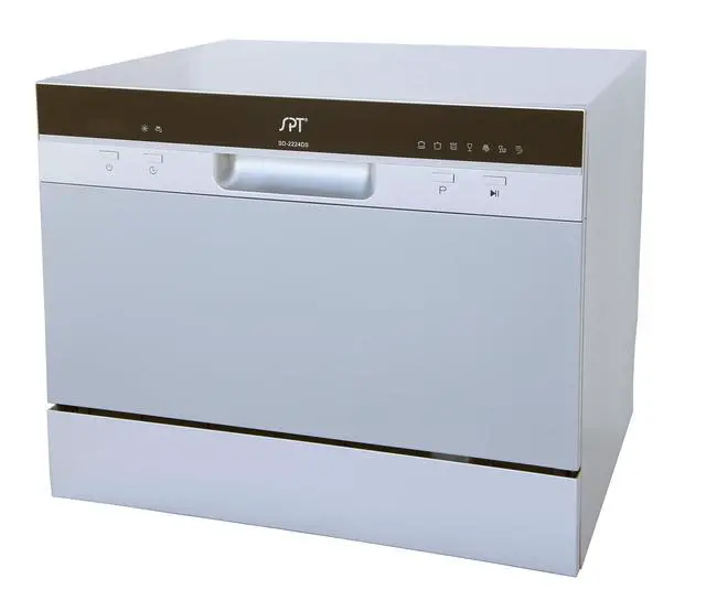 Alt view image 2 of 7 - SD-2224DSB: ENERGY STAR Countertop Dishwasher with Delay Start & LED Silver