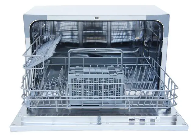 Alt view image 5 of 7 - SD-2224DSB: ENERGY STAR Countertop Dishwasher with Delay Start & LED Silver