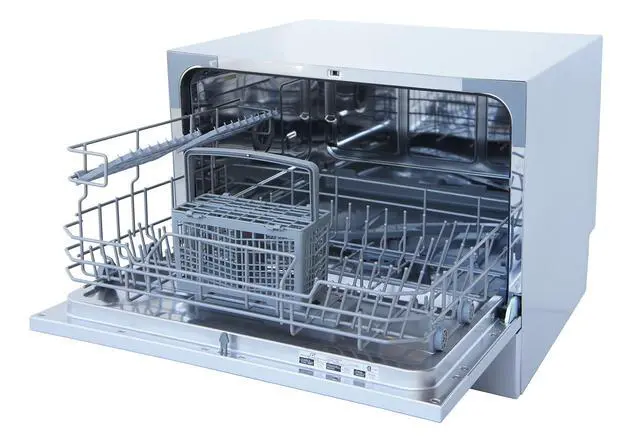 Alt view image 6 of 7 - SD-2224DSB: ENERGY STAR Countertop Dishwasher with Delay Start & LED Silver
