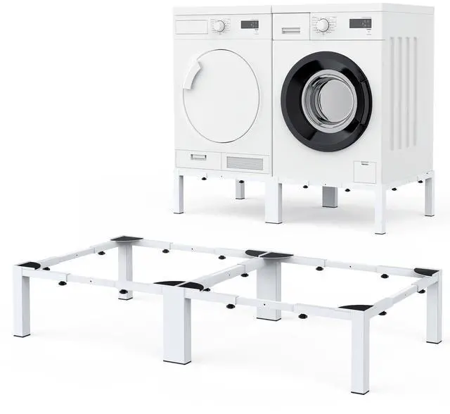 Main image of Adjustable Washer Dryer Pedestal - Heavy Duty & Universal Washer Pedestal & Washing Machine Stand Fit (40.9-66.14L × 20.47-33.07W ×12.6H inch) - Compatible with Front Load Washers & Dryers