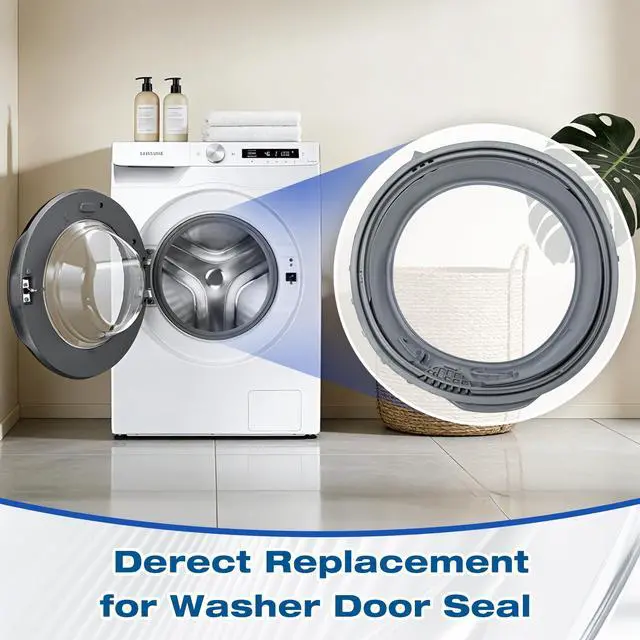 Alt view image 2 of 7 - WF45T6000AW/A5 WF45R6100AC/US Door Seal Replacement for Samsung Washer | DC64-03788A Door Seal, OEM Quality, Derect Replace for WF45R6100AP/US WF45R6100AW/US WF45R6300AV/US WF45B6300AC/US Door Seal
