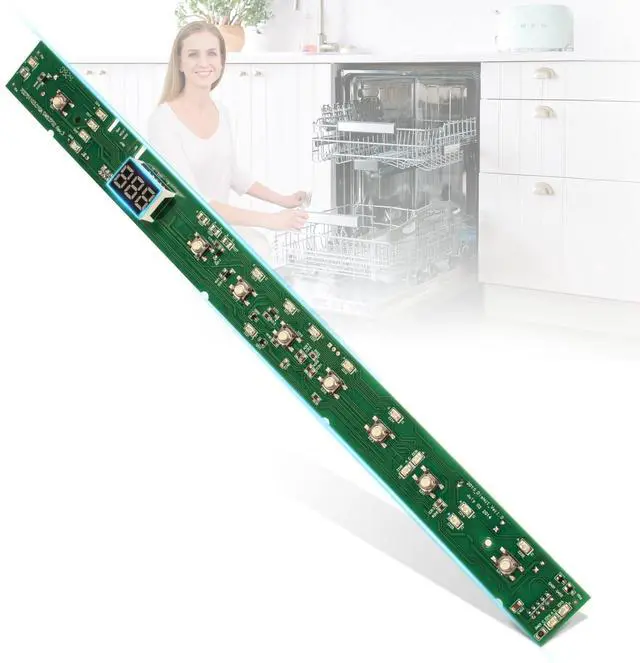Main image of Dishwasher UI Board Compatible with GE DDT595 Series DDT595SGJ4WW | DDT595SGJ5BB DDT595SGJ5WW DDT595SMJ0ES DDT595SMJ2ES DDT595SMJ4ES DDT595SMJ5ES DDT595SSJ0SS,Custom-made, Jumpers Already Set