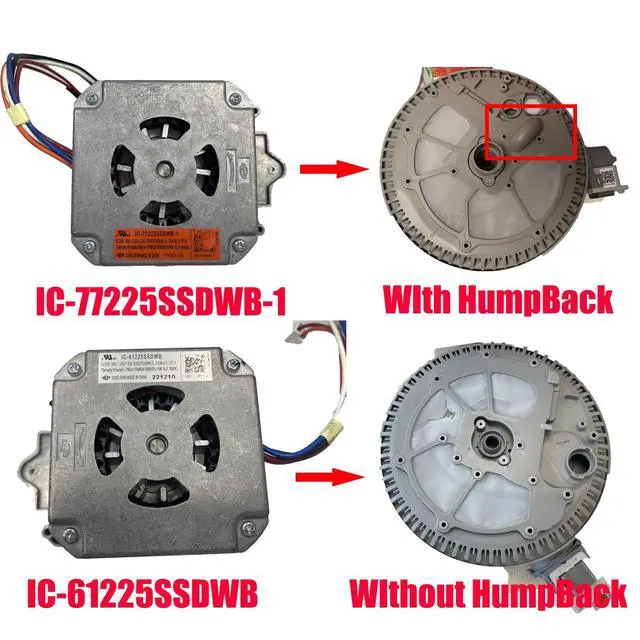 Alt view image 2 of 5 - DD81-01640A for Samsung Dishwasher Circulation Pump Motor IC-77225SSDWB-1 Fit for Samsung Dishwasher DW80R5060UG/AA,DW80F600UTW/AC,DW80R5060US/AA