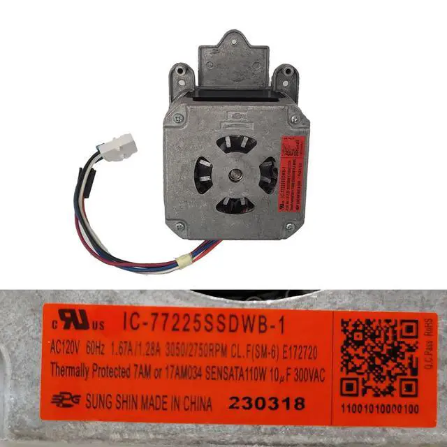 Alt view image 3 of 5 - DD81-01640A for Samsung Dishwasher Circulation Pump Motor IC-77225SSDWB-1 Fit for Samsung Dishwasher DW80R5060UG/AA,DW80F600UTW/AC,DW80R5060US/AA