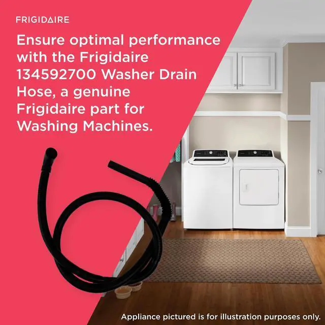 Alt view image 4 of 6 - 134592700 Washer Drain Hose for Washing Machines, Black