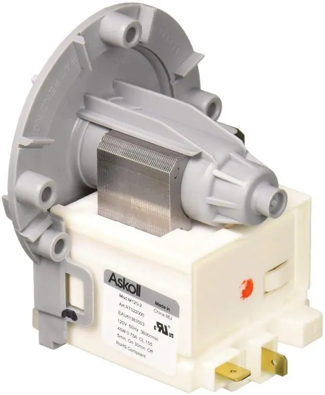 Alt view image 2 of 2 - EAU61383503 Genuine OEM Wash Pump Motor for Washing Machines