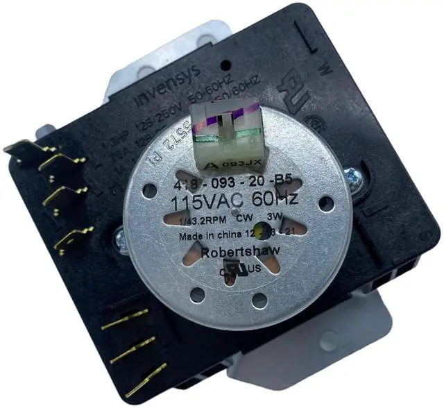 Main image of W10185975 WPW10185975 Clothes Dryer Timer 115VAC 60Hz 3W Replacement Model Specific Not Universal