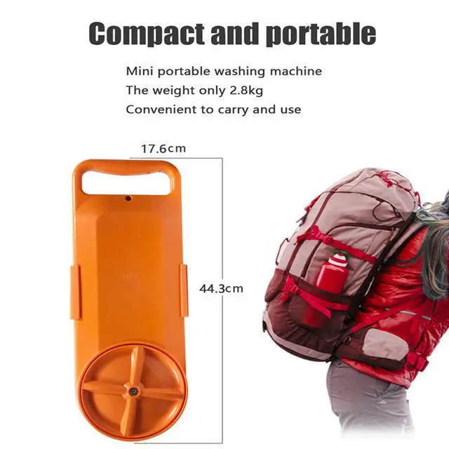 Alt view image 2 of 7 - Portable Mini Washing Machine, Bucket Mounted Washing Machine, Compact Semi Automatic Washer Laundry with Digital Display and Leakage Protection Fit for Dorm Apartment Travel