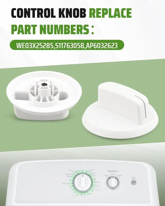 Alt view image 5 of 6 - WE04X25586 Dryer Timer 4467041 and WE03X25285 Dryer Timer Control Knob Fit for GE for Hotpoint Dryers