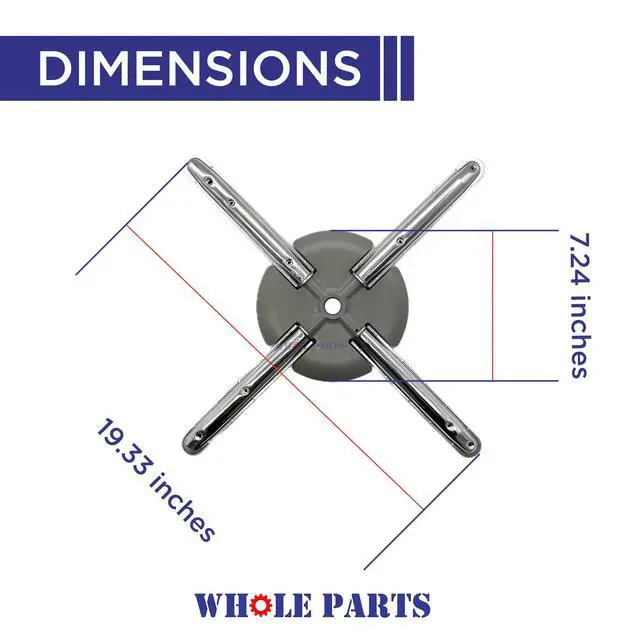 Alt view image 2 of 7 - Upgraded Dishwasher Lower Spray Arm/Wash Arm Part# W10320510 - Replacement and Compatible with Some Kitchen Aid and Whirlpool Dishwashers
