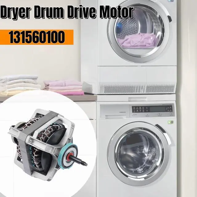 Alt view image 3 of 7 - 131560100 Dryer Motor, Dryer Drum Drive Motor Compatible with Crosley, Electrolux, Frigidaire, Gibson, Kenmore Replace#131758500,134156500,S131560100,407697,131461800A,PS418132,AP2107144