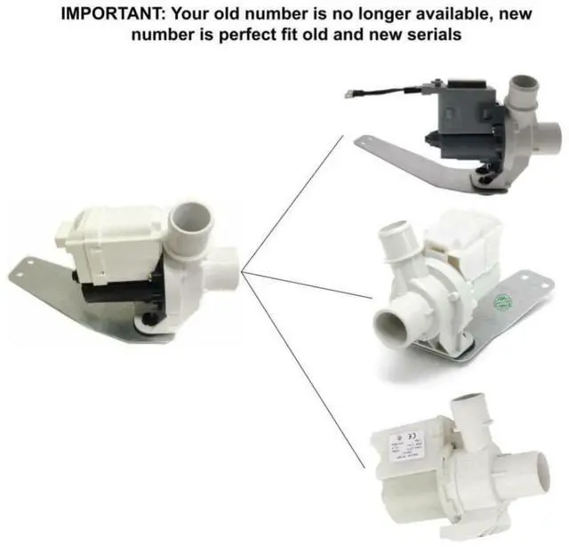 Alt view image 2 of 7 - CKD10030X Washer compatible with GE Hotpoint Pump Fits old, DP0 40-016 (175D3834P003) EAP271333, OEM17410388, 175D3834P001