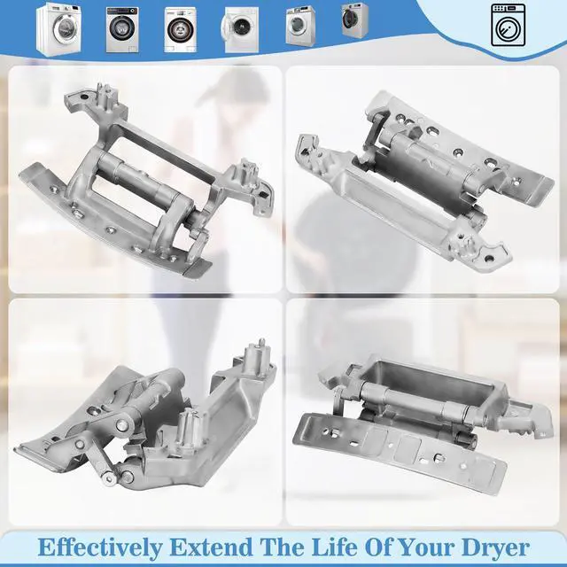 Alt view image 6 of 7 - WPW10310366 Dryer Door Hinge Compatible with Whirlpool Kenmore Dryer | W10139920 AP6019236 PS11752542 1876203 8577250 Dryer Door Hinge