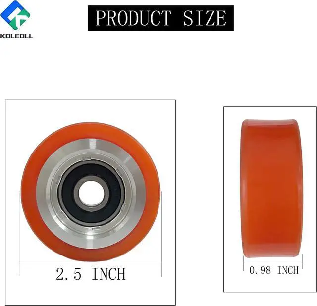 Alt view image 3 of 6 - 10 Pack 70298701P 70298701 Roller And Seal Kit Compatible with HUEBSCH Speed Queen IPSO Dryer Support Roller Bearing 70568201 AP6240652 70052601P