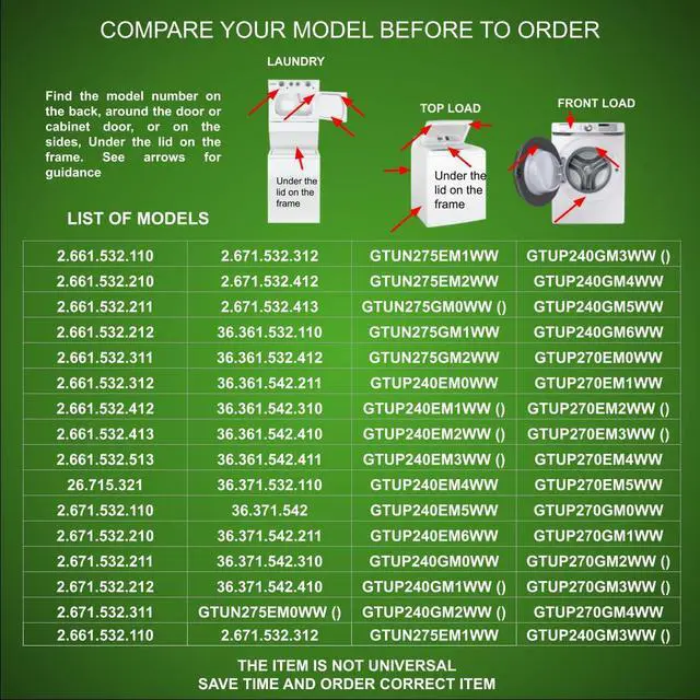 Alt view image 7 of 7 - 234D1296P017, NORM PACIFIC MODEL TMD1TM26 4248297 Dryer Timer compatible with GE, Kenmore, General Electric Laundry Stackable TMD1TM26