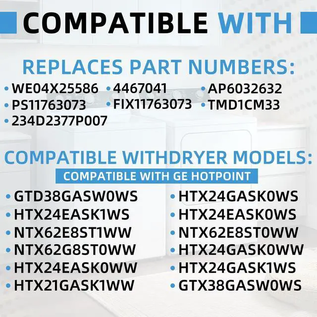 Alt view image 2 of 6 - WE04X25586 Dryer Timer Control Compatible with GE Hotpoint Replaces 4467041 AP6032632 PS11763073 EAP11763073 234D2377P007 TMD1CM33