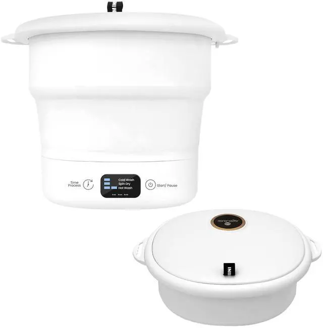 Main image of Portable Mini Washing Machine, Foldable Bucket Washer with Handle and Lid, Lightweight Compact Travel Washer for Clothes, Ideal for Camping, RVs, Dorms, Apartments, and Travel Use