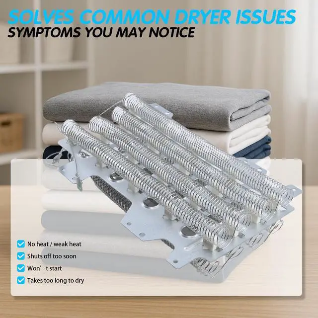 Alt view image 7 of 7 - DVE45R6300V DVE52M8650VA3 DV52J8700EPA2 DVE45M5500ZA3 Dryer Heating Element | DVE54R7600CA3 DVE52M7750VA3 DVE50A8800V DVE54R7600WA3 DVE60M9900VA3 DVE52M7750WA3 DVE45R6300CA3; for Samsung 3-wire dryers