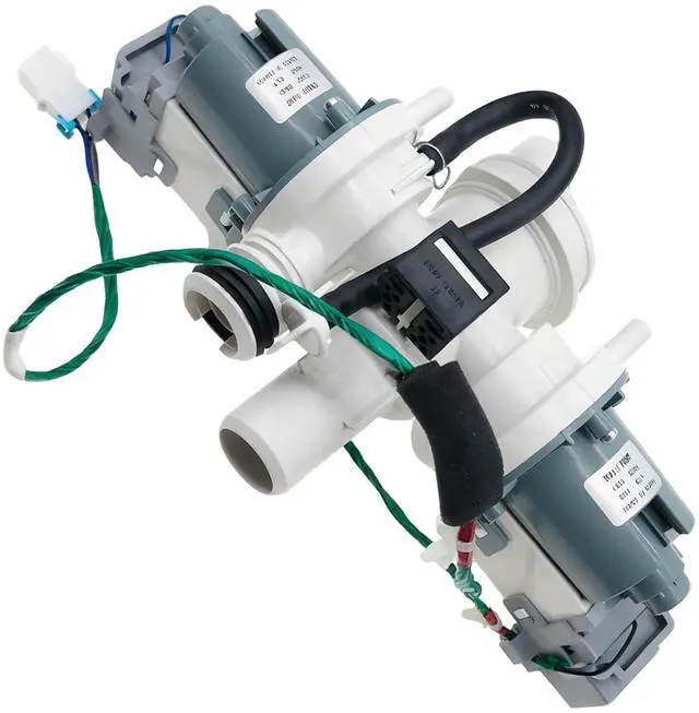 Main image of DC97-15974C Washer Drain Double Pump Motor Compatible with Samsung WF Series | Replace PD00002016, 2024992 AP5324683, PS4221218, EAP4221218