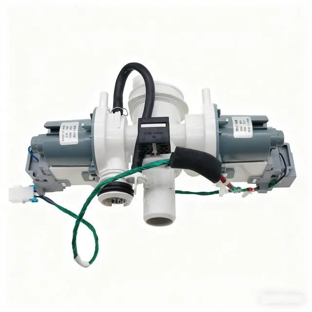 Alt view image 7 of 7 - DC97-15974C Washer Drain Double Pump Motor Compatible with Samsung WF Series | Replace PD00002016, 2024992 AP5324683, PS4221218, EAP4221218