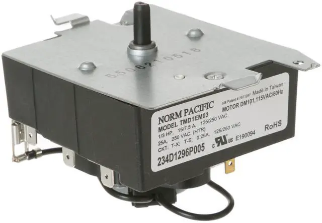 Alt view image 4 of 7 - Replacement (234D1296P005) - Laundry Dryer Timer - Direct Replacement for WE4M533, WE04M0533, WE4M364, PS8690648, AP5780508, 3029574, TMD1EM03