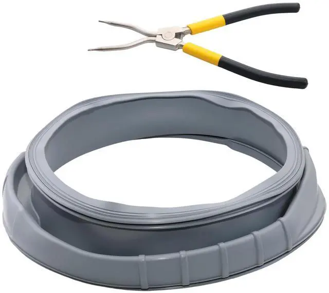 Main image of DC97-16596A WF361BVBEWR WF363BTBEUF Washer Door Boot Seal with Clamp Tool | WF365BTBGWR/A2 WF36J4000AW/A2 WF231ANW/XAA 40249032012 592-49427 DC64-02613A; for Samsung Kenmore washers