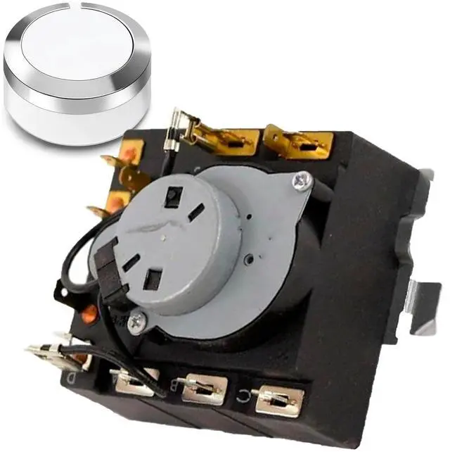 Main image of US-Based Supplier Original OEM WE04X24551 Replacement Dryer Timer TMD1GM29 and WE01X24552 WE01X24552 Control Knob Kit Compatible with Hotpoint GE dryers Replaces AP6027534 PS11759041