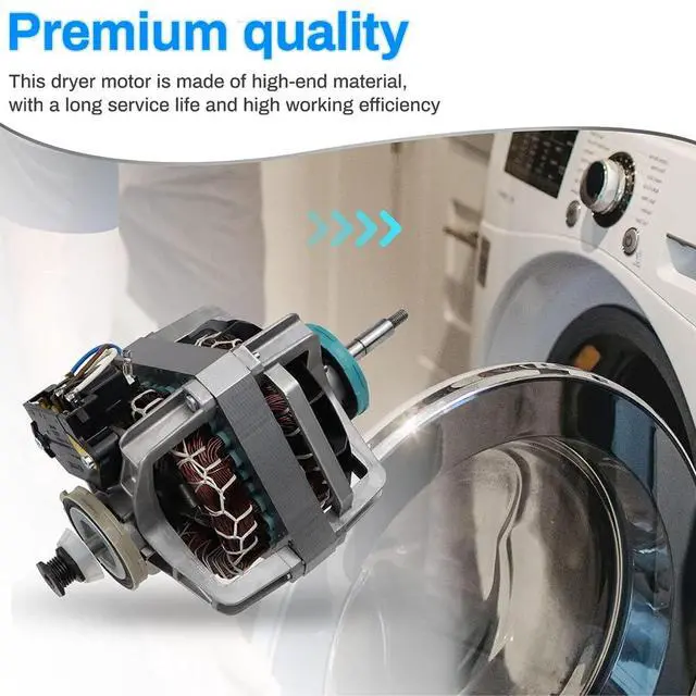 Alt view image 6 of 6 - Upgraded 4681EL1008A Dryer Motor Replacement | for LG Dryer Compatible P/N: 4681EL1008A 4681EL1008B 4681EL1008H 1330330 AP4438218 PS2400858 PS3523290
